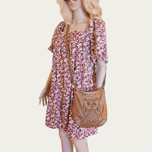 Abercrombie & Fitch Floral Mini Dress - Red and White - Picture 3 of 7